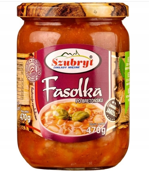 Fasolka po bretońsku 470 g w słoiku SZUBRYT